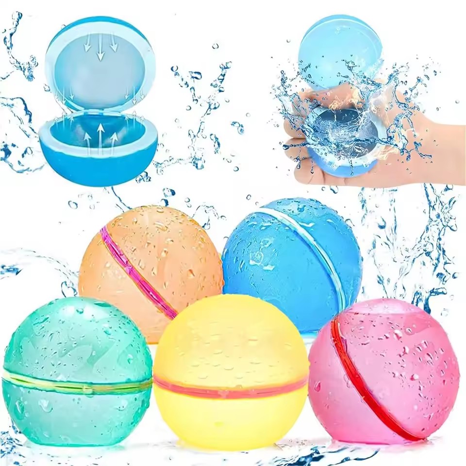 Aquatic Sports - 1-50 แพ็ค ลูกบอลน้ำซิลิโคนแบบใช้ซ้ำได้ ปิดผนึกเองได้ ขยายตัวเร็ว ของเล่นน้ำสำหรับกิจกรรมกลางแจ้ง